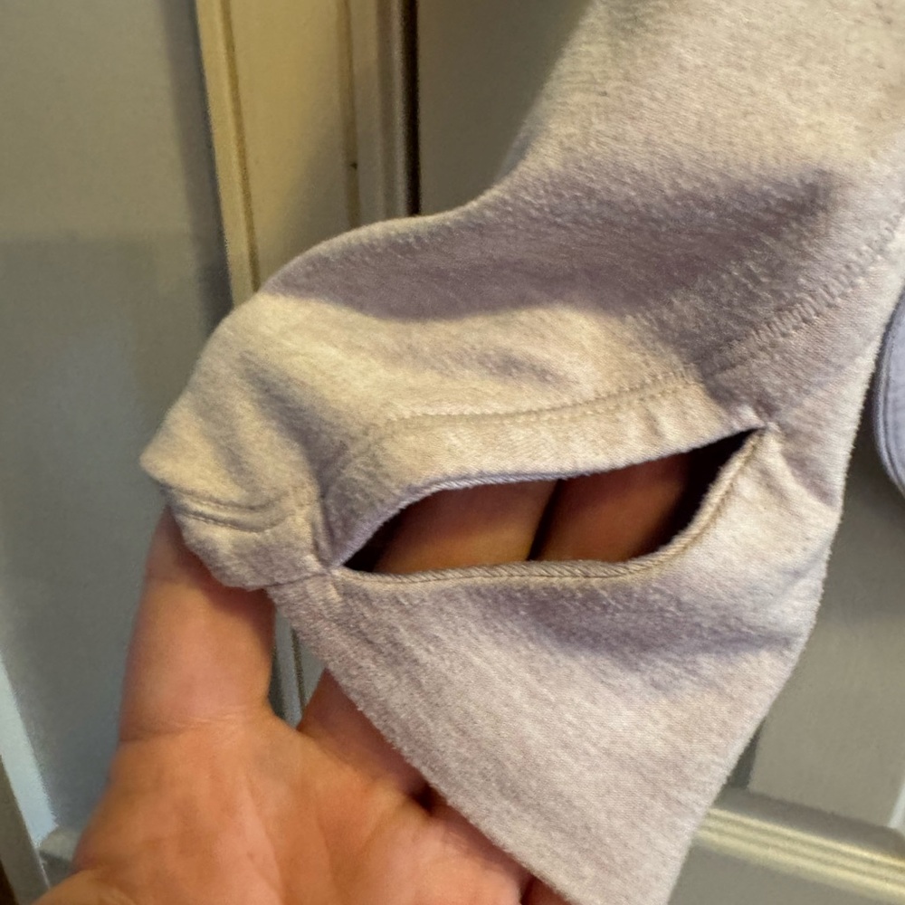 Athleta Lavender Drawstring Hooded Pullover - image 2